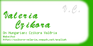 valeria czikora business card